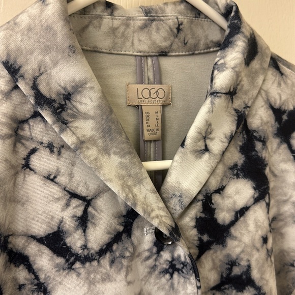 NWT Size M LOGO Ponte Knit Tye Dye Blazer - Picture 4 of 6